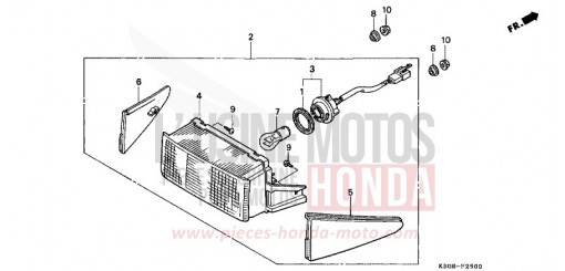 FEU ARRIERE CB250R de 1994